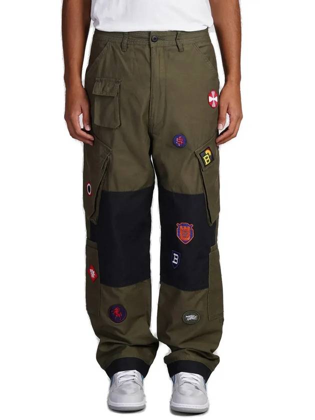 빌리어네어 보이즈 클럽 패치 장식 카고 팬츠 B24315_KHAKI