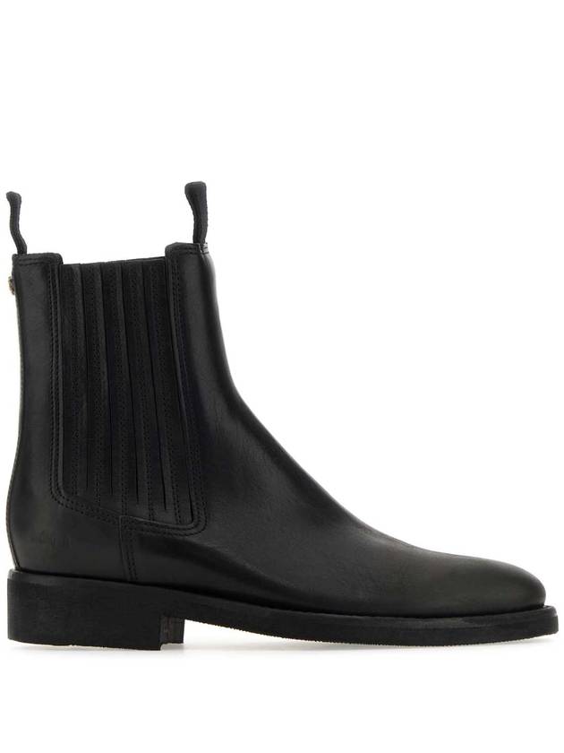 23FW 골든구스 DELUXE 브랜드 블랙 레더 Chelsea 앵클 부츠 GWF00540F004898 90100