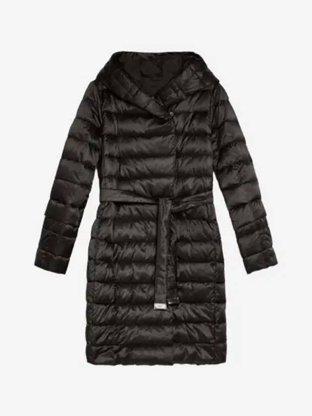 W 막스 마라 더 큐브 노베프 리버시블 발수 소재 사틴 다운 코트 블랙 W Max Mara The Cube Novef Reversible Water Resistant Satin Down Coat Black