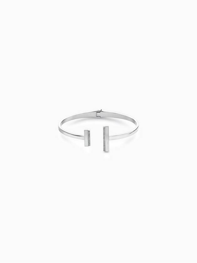 Calvinklein 캘빈클라인 여성 미니멀 크리스탈 임벨리시드 뱅글 팔찌