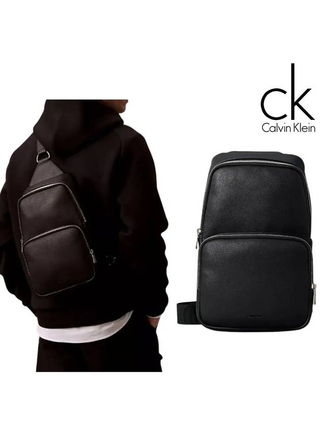 캘빈클라인 가방 마이크로 페벌 슬링백 블랙
