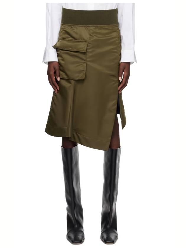 SACAI 사카이 카키 트윌 스커트 사카이스커트