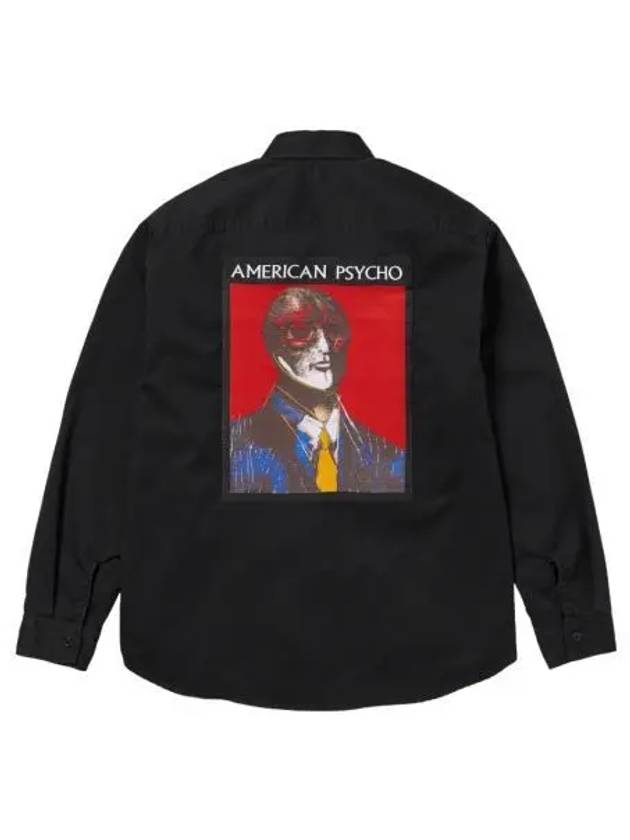 슈프림 아메리칸 사이코 워크 셔츠 블랙 23FW Supreme American Psycho Work Shirt Black 23FW