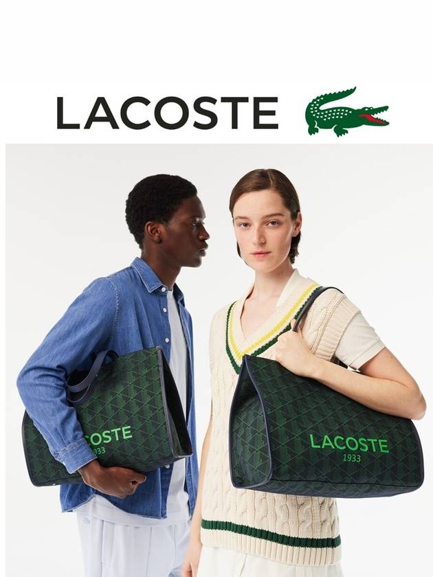 라코스테 가방 헤리티지 자카드 쇼퍼백 NF4515HK