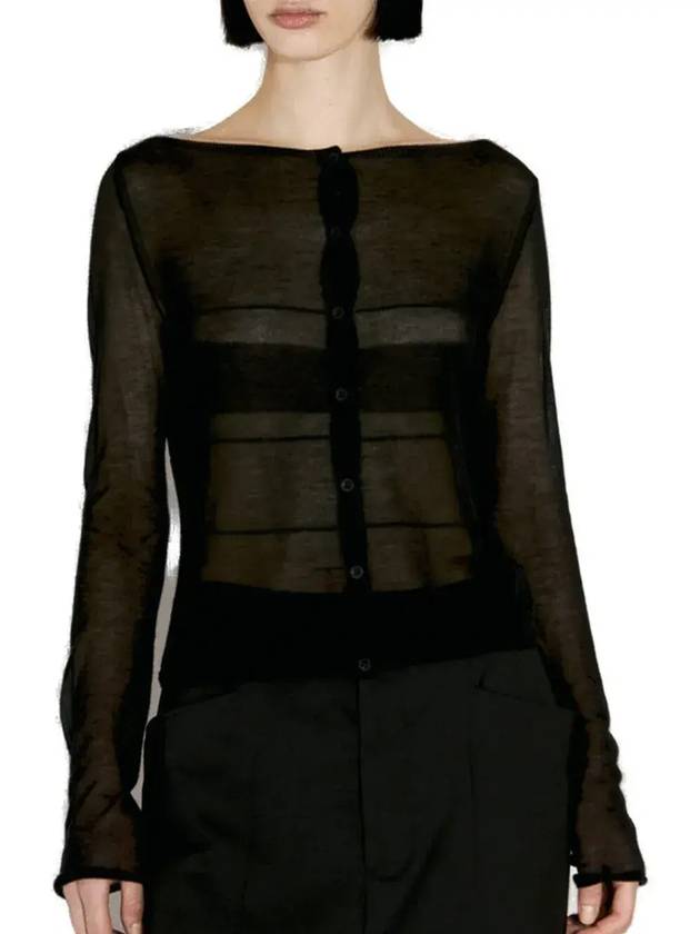 032c 트롱프뢰에유 니트가디건 SS24K2010_BLACK