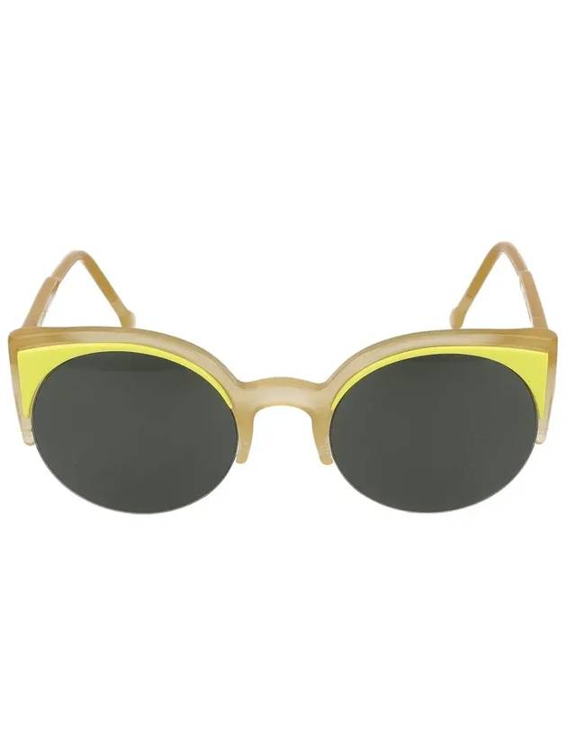 Retrosuperfuture 라운드 프레임 선글라스 LUCIASURFACELIME_YELLOW