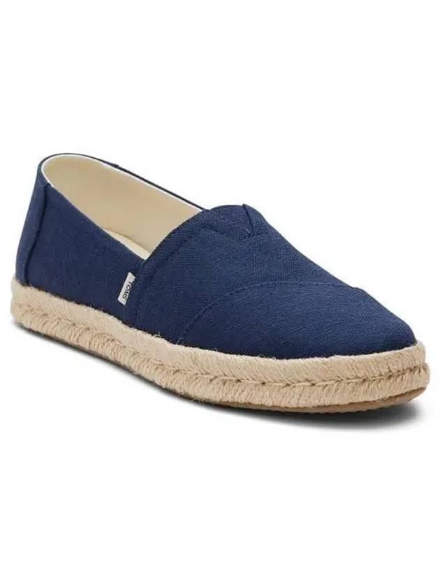 우먼 탐스 알파르가타 Rope 2.0 에스파드리유 슬립온 플랙슈즈 네이비 Recycled Cotton Slubby 우븐 8314680
