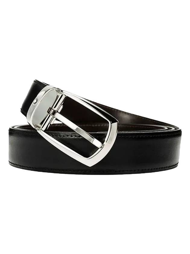 몽블랑 클래식 리버서블 벨트 블랙 브라운