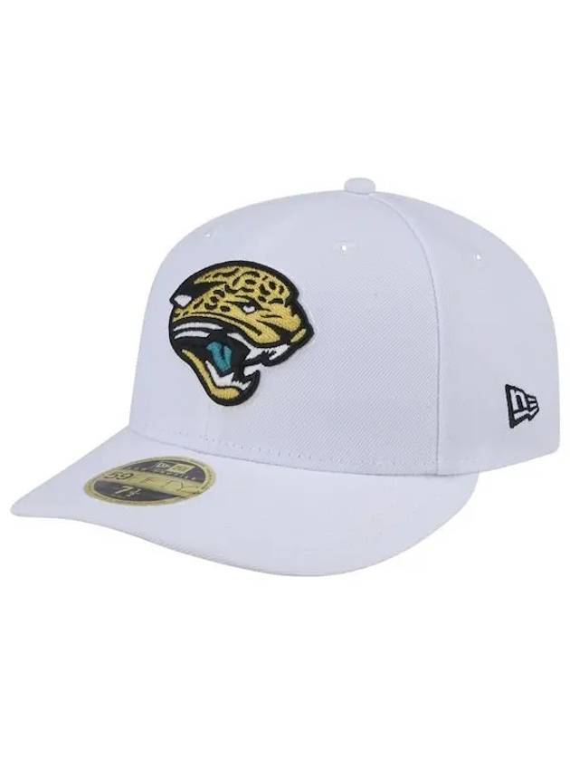 1079964 NFL 잭슨빌 재규어스 Throwback Logo Omaha Low Profile 59FIFTY Fitted Hat White