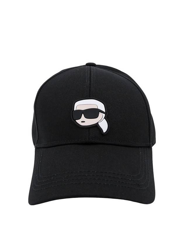 Karl Lagerfeld K/Ikonik 2.0 로고 자수 야구 모자
