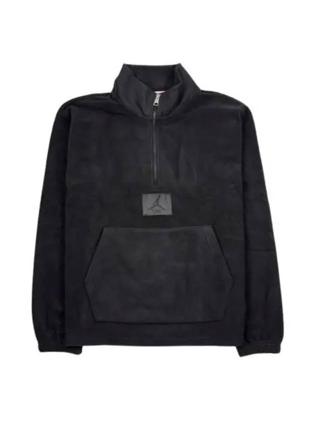 조던 에센셜 윈터라이즈드 하프 집 플리스 블랙 아시아 Jordan Essentials Winterized Half Zip Fleece Black Asia