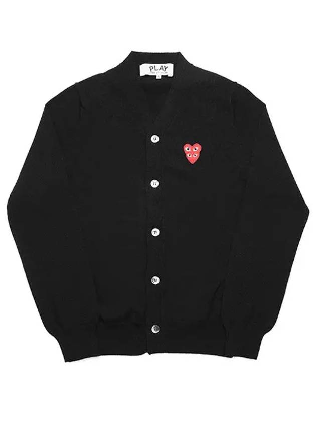 꼼데가르송 COMME DES GARCONS P1N076 1 플레이 더블 하트 브이넥 남성 가디건