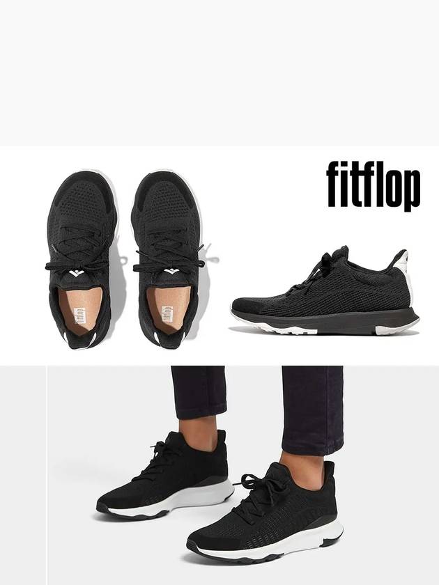 핏플랍 스니커즈 비타민FFX 니트 운동화 블랙믹스