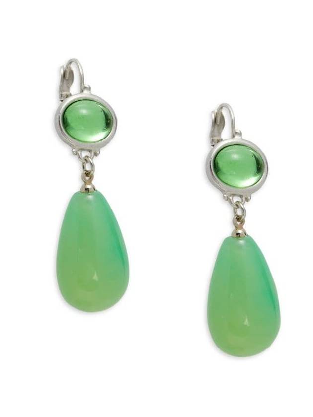 실버톤 레진 드롭 귀걸이 Silvertone Resin Drop Earrings