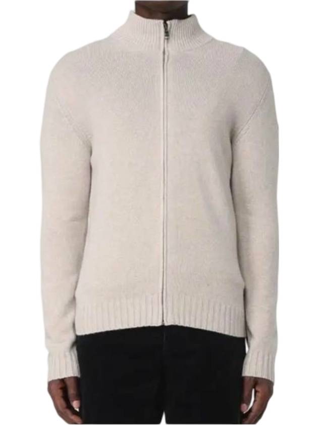 콜마 캐시미어 블렌드 집업 가디건 아이보리