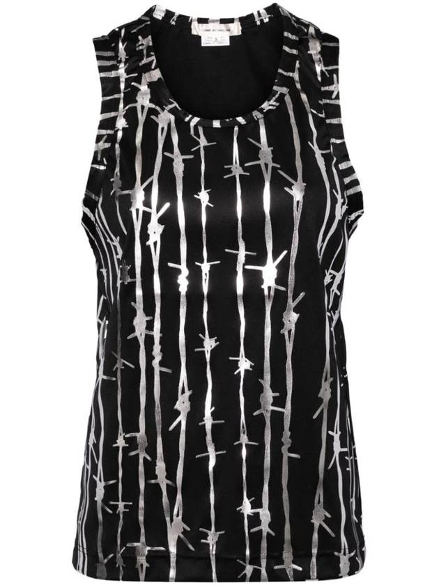 꼼데가르송 그래픽 프린트 베스트 GNT023051