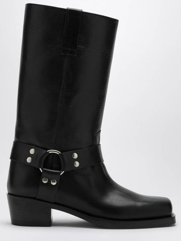 Black Leather Roxy Boot