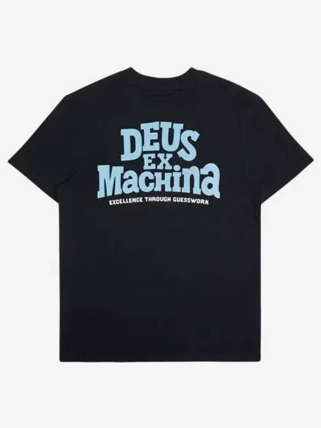 데우스 엑스 마키나 뉴 레드라인 오가닉 코튼 티셔츠 블랙 Deus Ex Machina New Redline Organic Cotton T Shirt Black