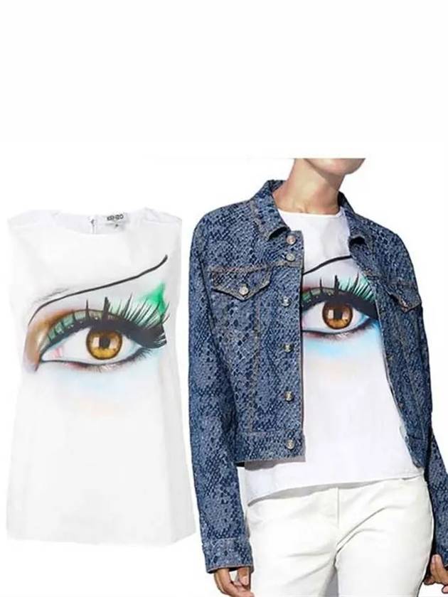 울산 겐조 아이 탑웨어 화이트 2TO036