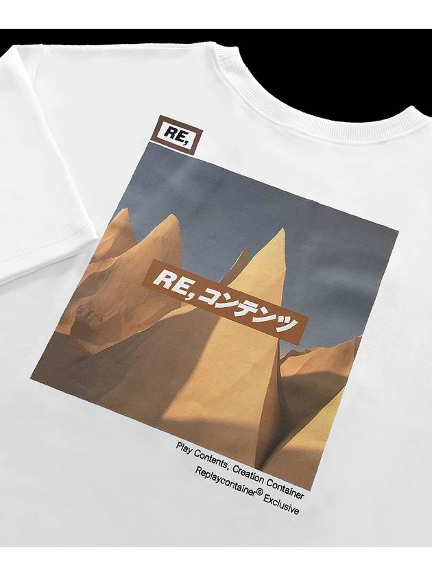RE square campaign half tee brown