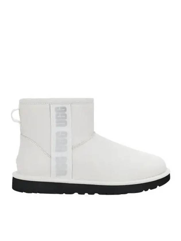 W 어그 클래식 미니 사이드 로고 부츠 울트라 매트 화이트 W UGG Classic Mini Side Logo Boot Ultra Matte White