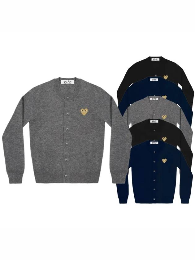 꼼데가르송 가디건 골드와펜 남여공용