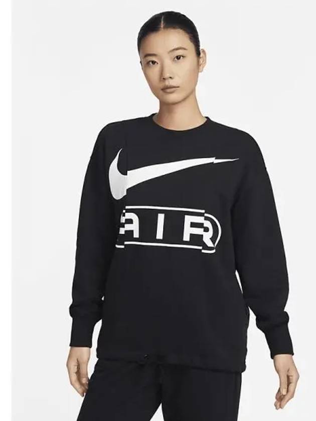일본 나이키 에어 우먼 오버오버사이즈드 크루넥 맨투맨 스웨트 셔츠넥 프렌치 테리 스웨트셔츠 FN1898 010