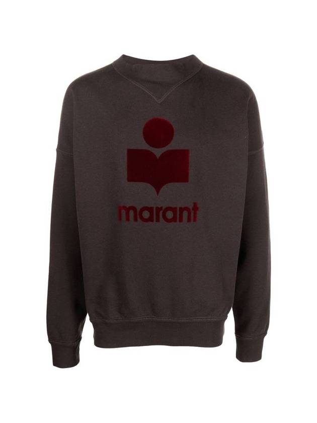 이자벨마랑 멜비스 빅 로고 맨투맨 페이디드 블랙