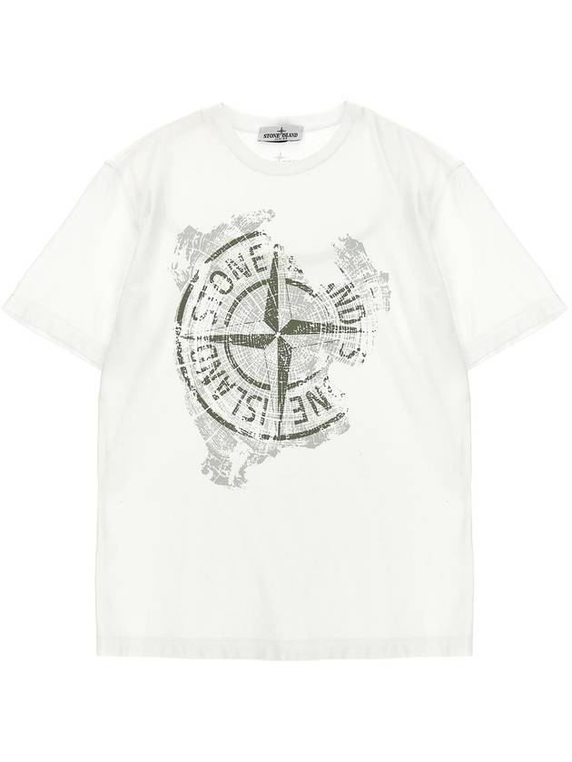 STONE ISLAND JUNIOR 프린트 티셔츠 K1S162100010V0001