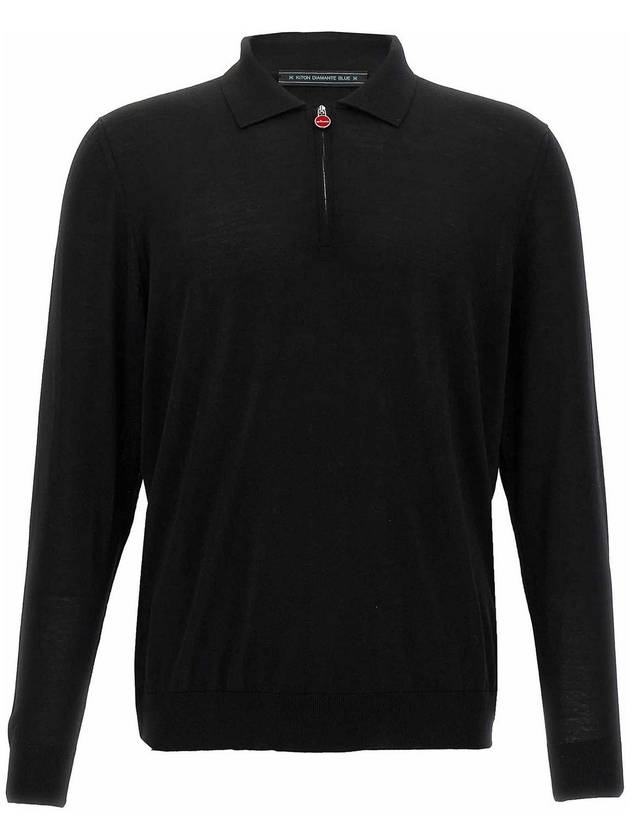 Kiton Wool Polo Shirt