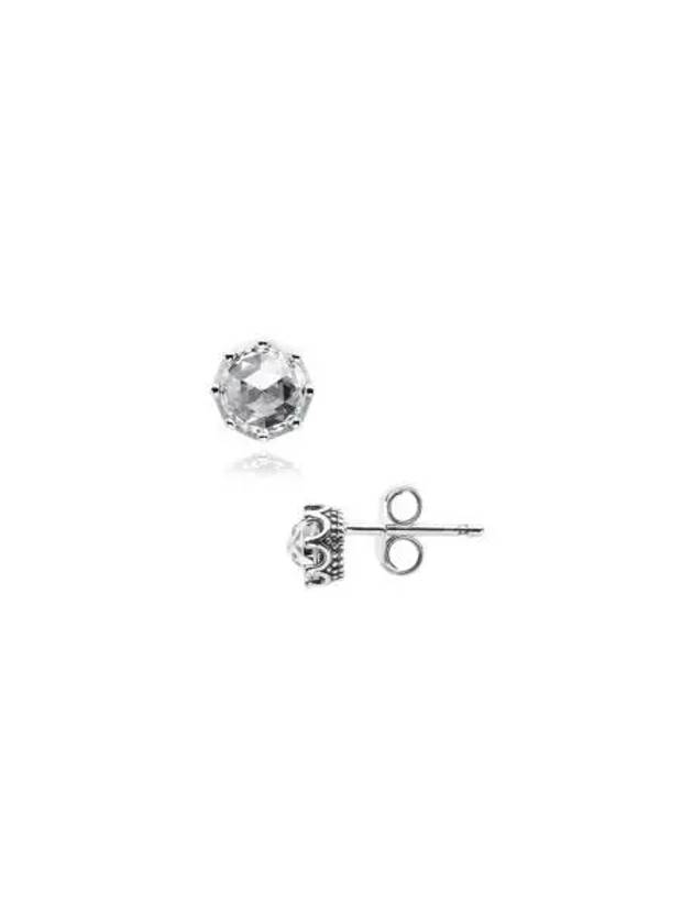 W 판도라 스파클링 크라운 스터드 이어링 스털링 실버 클리어 W Pandora Sparkling Crown Stud Earrings Sterling Silver Clear