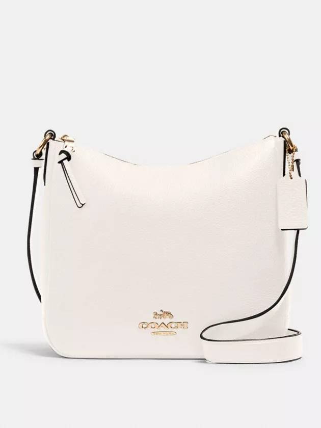 코치 엘리 파일백 여성 크로스백 Gold Chalk