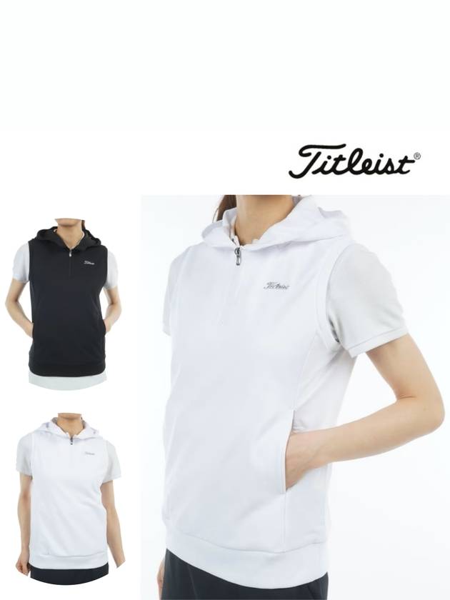 타이틀리스트 하프 Zip 후드 조끼 2025년 베스트 골프웨어 여성용 TMPWV545J
