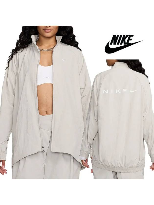나이키 바람막이 여성 레펠 컬렉션 탑 재킷 아이보리