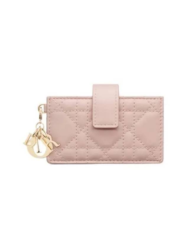 디올 레이디 자스민 카드 홀더 파우더 핑크 Dior Lady Jasmine Card Holder Powder Pink