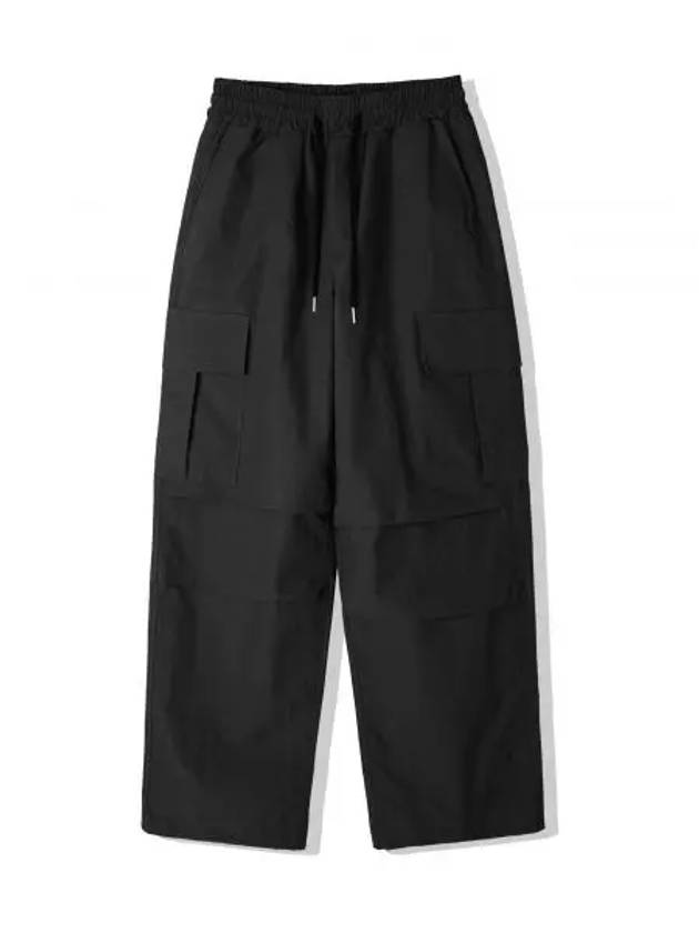 KND M 65 NYLON FIELD CARGO PANTS BLACK