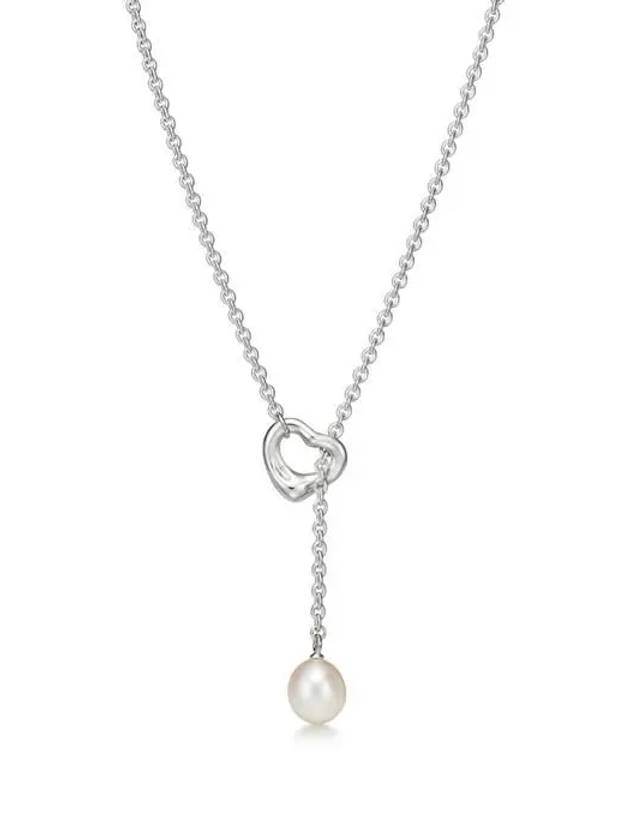티파니앤코 엘사 퍼레티 오픈 하트 래리어트 네크리스 실버 진주 721088927