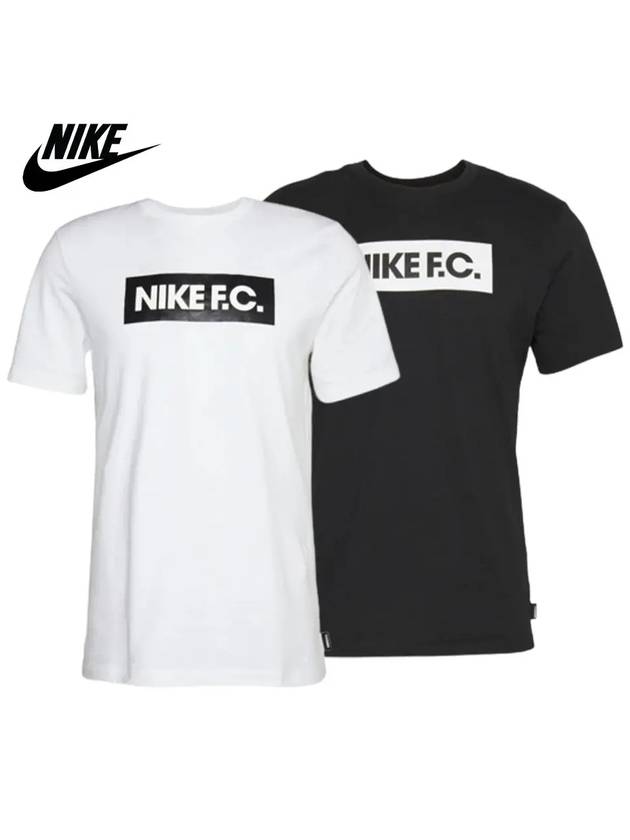 나이키 축구 FC 탑 반팔 티셔츠 2컬러 심플 베이직 오버핏 반팔티 운동복 패션