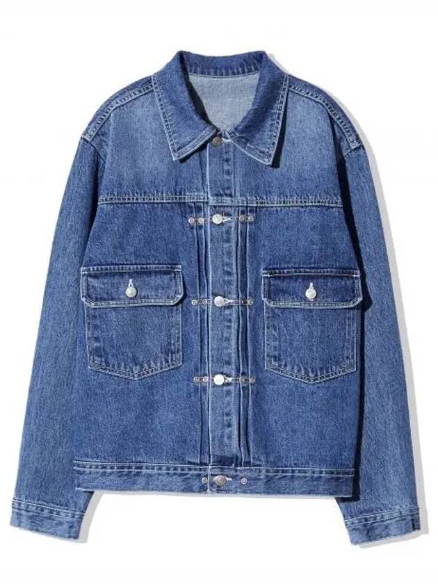 KND RIVETED 2ND TYPE DENIM JACKET BLUE