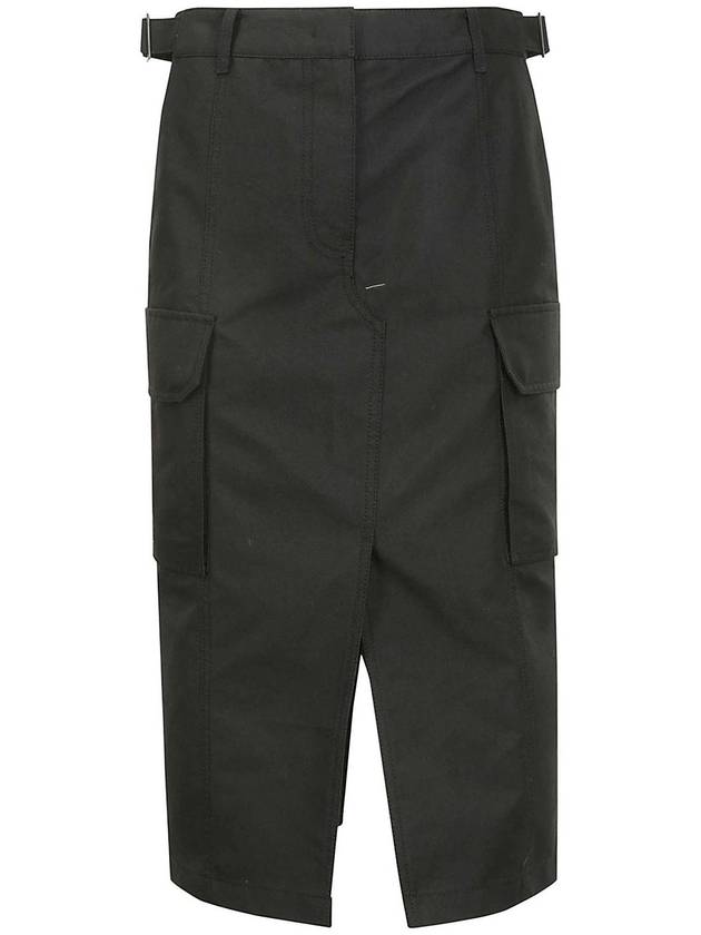 Juun J Long cargo skirt with slit