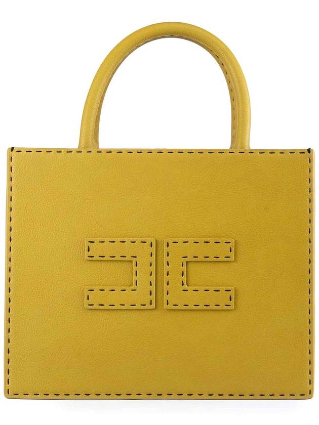 Elisabetta Franchi Small Leather-Effect Handbag With Stitching