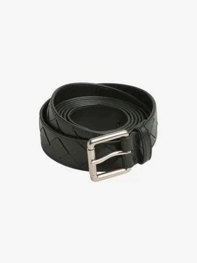보테가 베네타 엑스트라 지퍼 인트레치아토 벨트 다크 그린 Bottega Veneta Extra Long Intrecciato Belt Dark Green