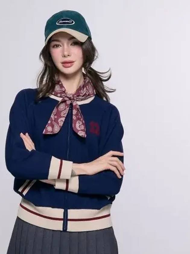 투엘브 집업 네이비