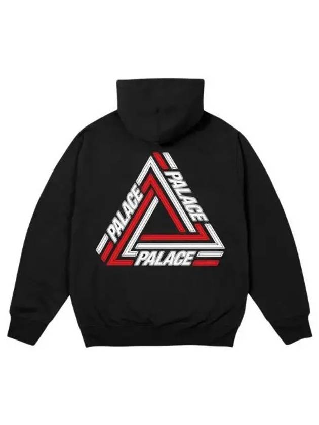 팔라스 트라이라인 후드 블랙 24FW Palace Tri Line Hood Black 24FW