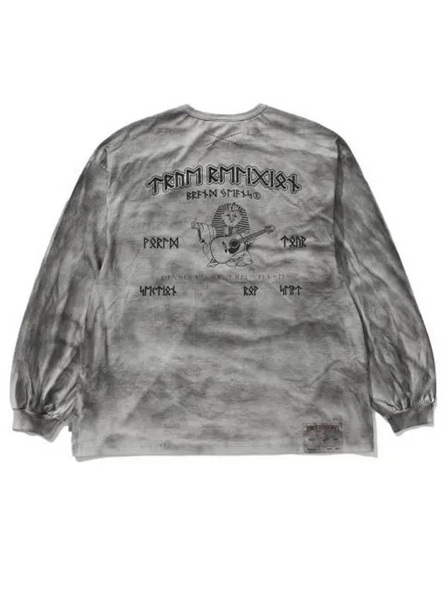 트루릴리젼 루닉 로고 롱슬리브 라이트 그레이 True Religion Runic Logo LS T Shirt Light Grey