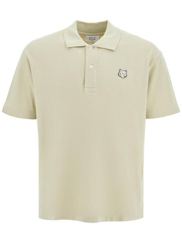 메종키츠네 볼드 폭스 헤드 패치 컴포트 PK셔츠 애쉬트리