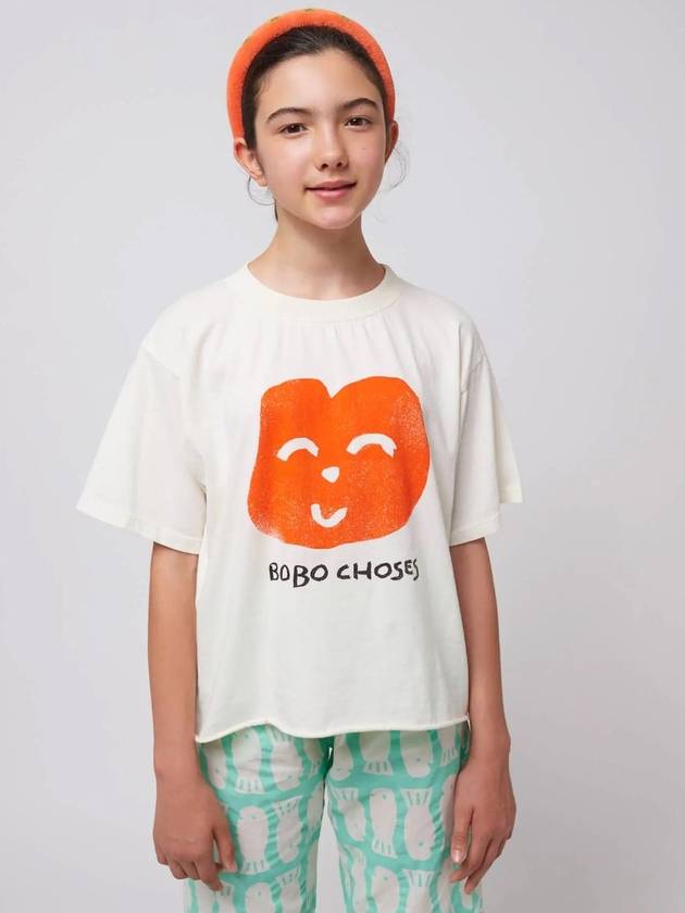 보보쇼즈 25SS 아동 반팔 티셔츠 Joyful Face T shirt B125AC017