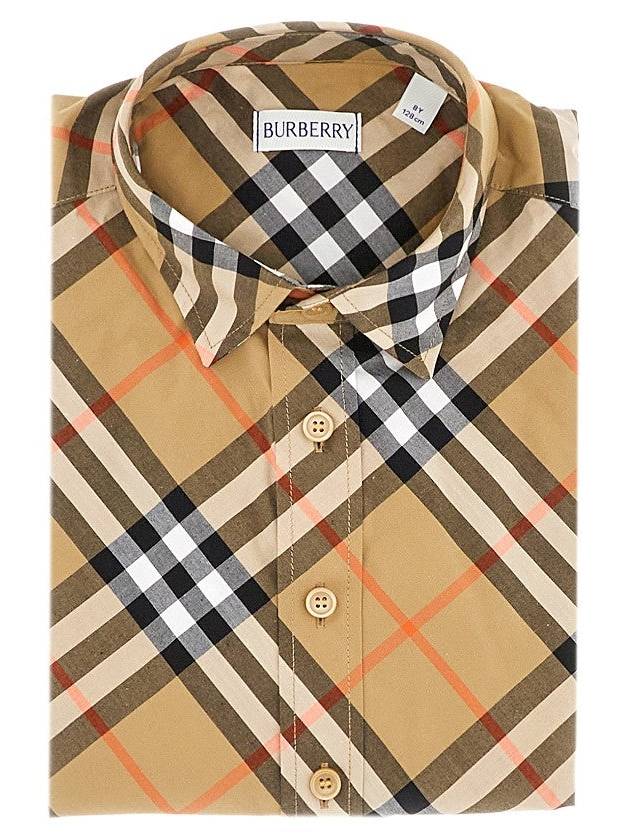 BURBERRY Check poplin shirt
