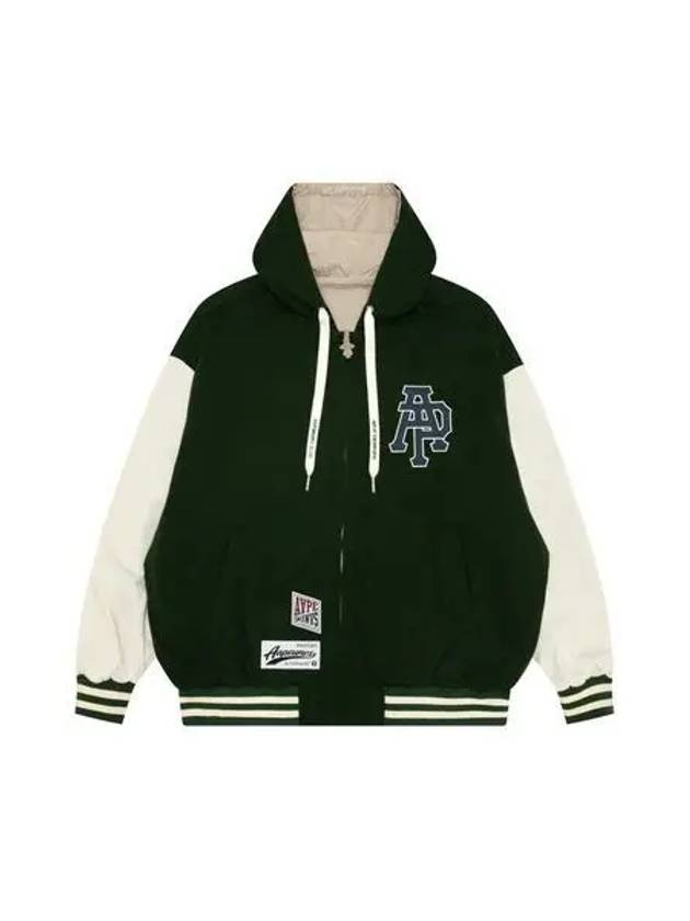 베이프 AAPE 리버시블 후드 자켓 다크 그린 86925370_141072701