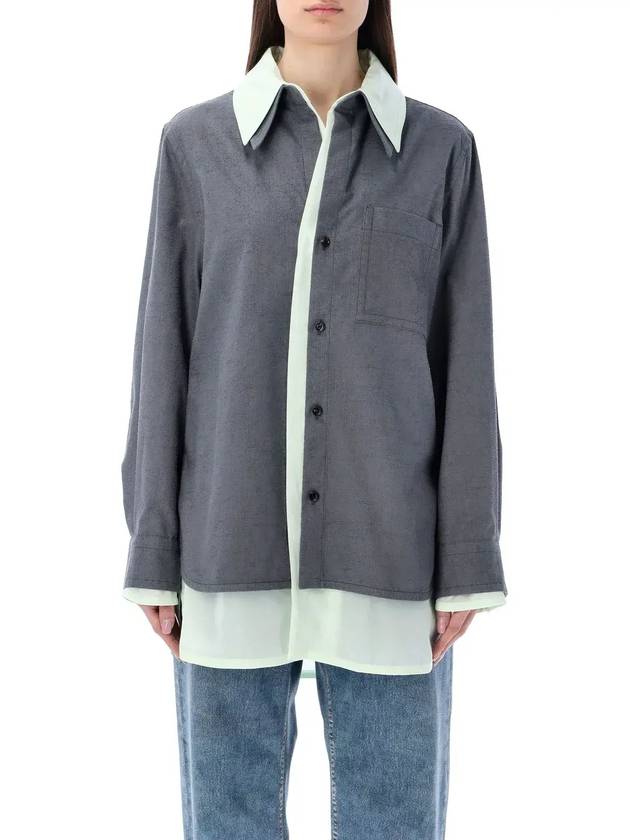 Bottega Veneta 더블 레이어드 셔츠 738507V2SM0 1225